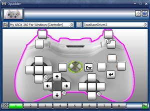Ниже приведен скриншот нашего профиля Xpadder для игры
